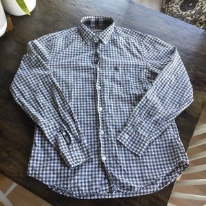 Burberry checked button-down shirt, great details